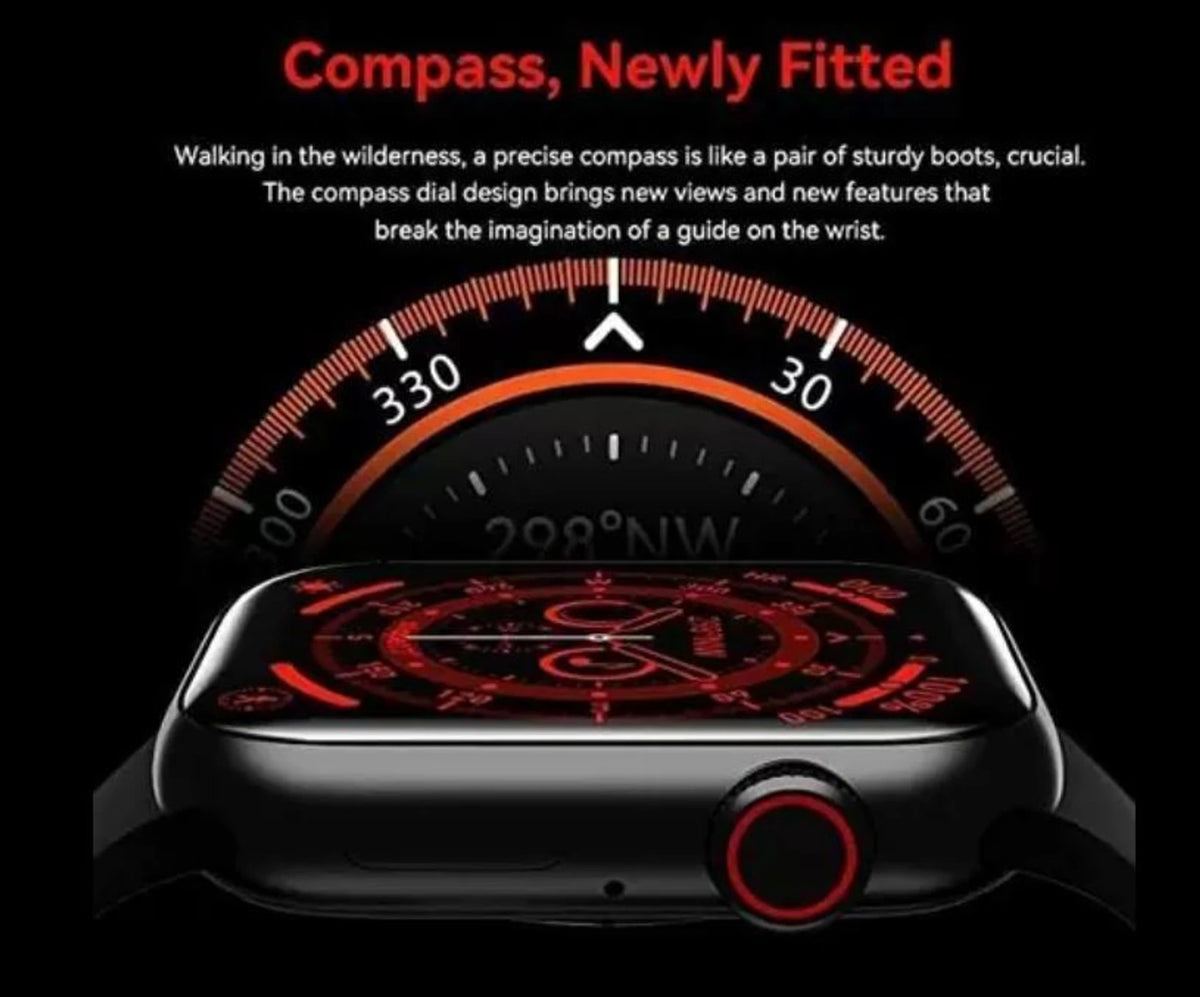 HK9 Pro Smart Watch Bluetooth Calling | Bright HD AMOLED touch screens | Heart Rate Monitor, 120+ Sports Modes, Smartwatch for Men & Women