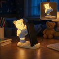 Cute Bear Mobile Phone Holder with LED Light