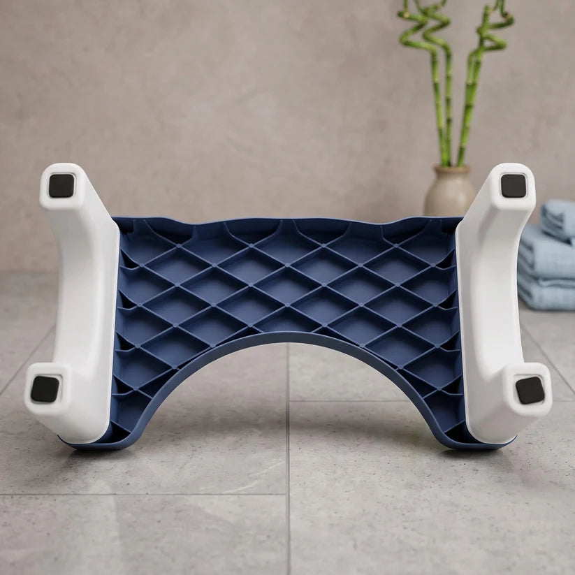 Plastic Toilet Foot Stool with Anti-Slip Surface – Comfortable Bathroom Squatting Stool