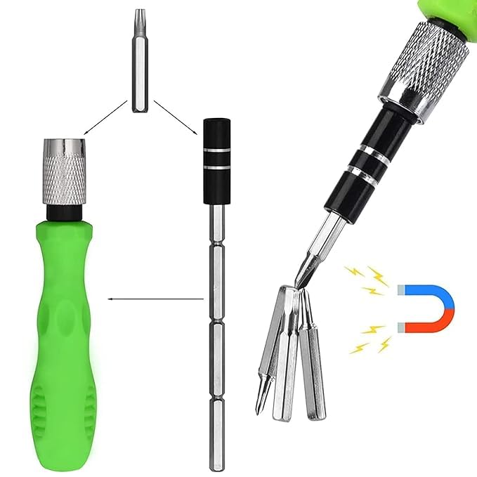Mini Precision Screwdriver Set – 32-in-1 Magnetic (Screwdriver for Mobile, Laptop, Eyeglass, Camera & Gadget repair tool)