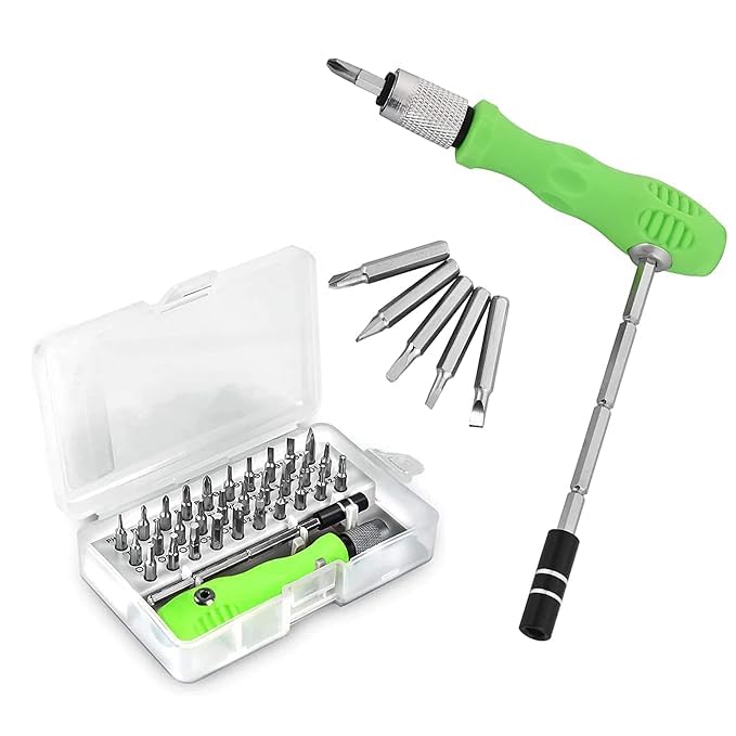 Mini Precision Screwdriver Set – 32-in-1 Magnetic (Screwdriver for Mobile, Laptop, Eyeglass, Camera & Gadget repair tool)