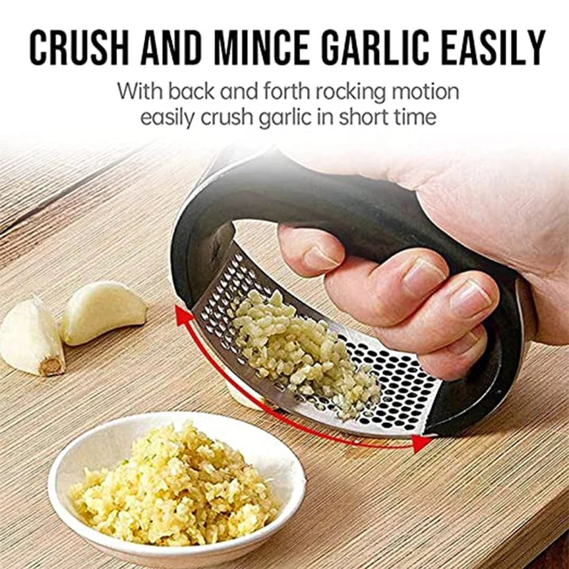 Garlic Press – Rocking Stainless Steel Ginger Mincer for Kitchen | Grip Chef
