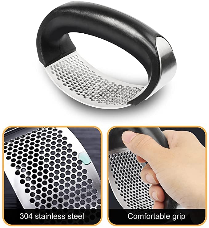 Garlic Press – Rocking Stainless Steel Ginger Mincer for Kitchen | Grip Chef