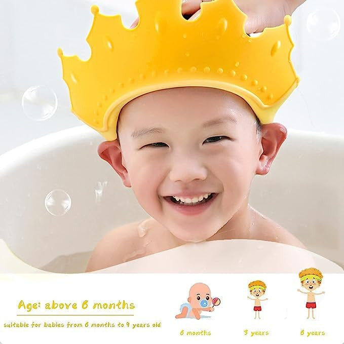 BABY SHOWER CAP |Tear-Free Baby Shower Cap | Toddler Eye and Ear Protector
