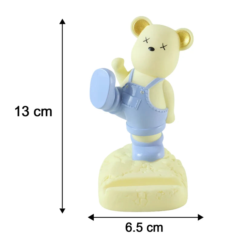 Cute Bear Mobile Phone Holder with LED Light